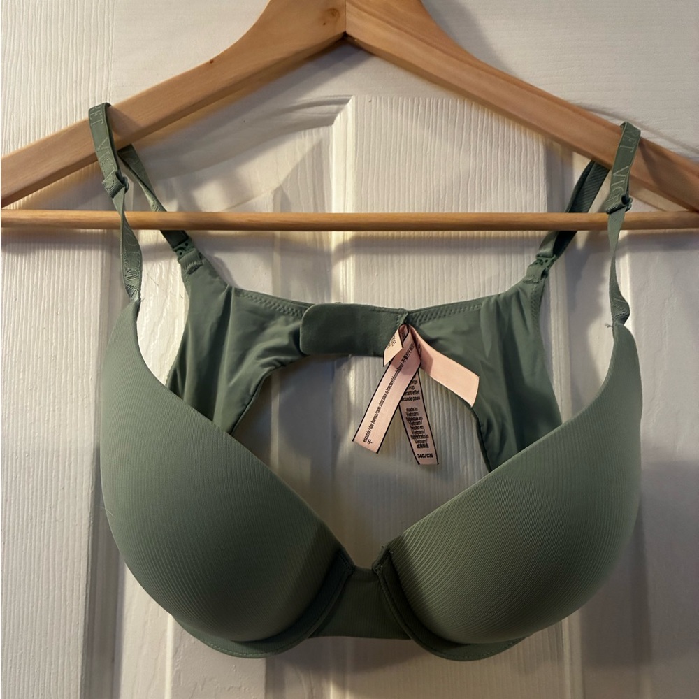 Victoria Secret tshirt push-up sage colour